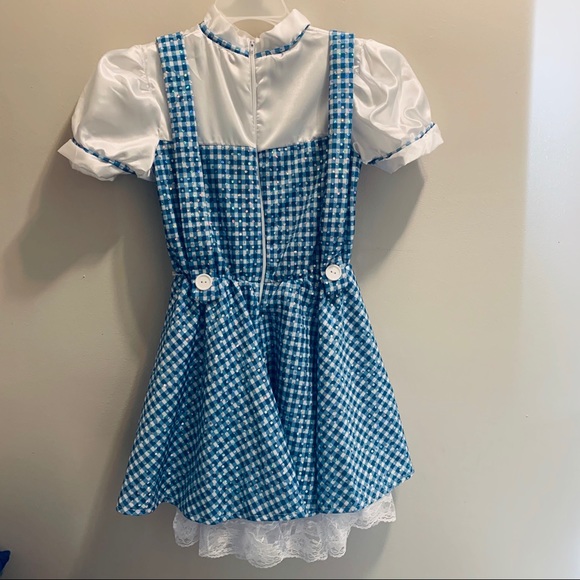 Wizard of Oz Dorothy costume girls sz L Toto dog - Picture 3 of 5